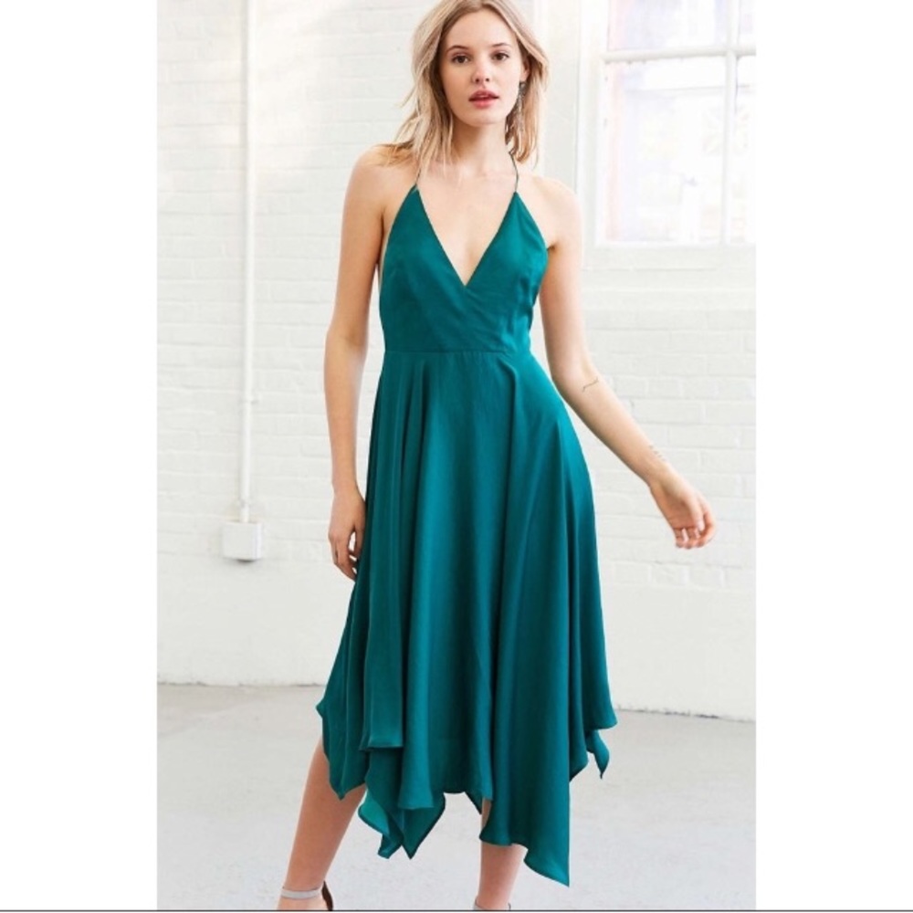 Kimchi Blue Emerald Halter Dress